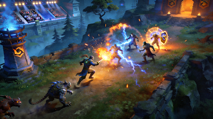 DOTA2职业比赛拉野与切入时机的高地团战画面